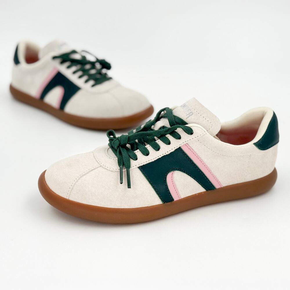Camper Pelotas Soller K201608-018 White Green Pink Nubuck Sneakers Women's 9 - Picture 2 of 16